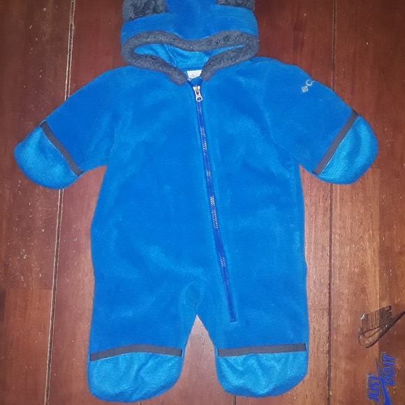 0-3m boys fleece Columbia Bunting(snowsuit) - Picture 6 of 8